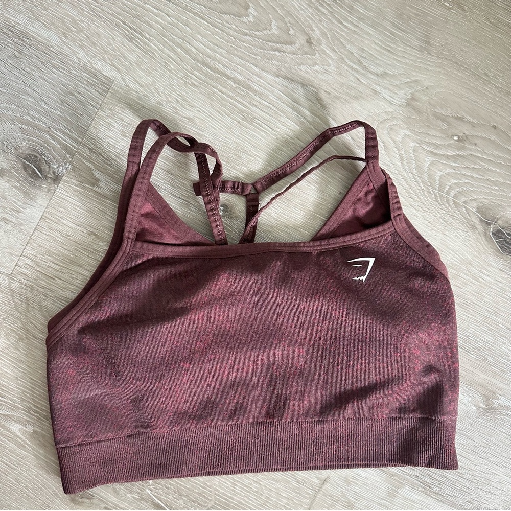 Women's Burgundy Sports Bra